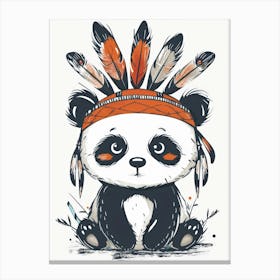Indian Panda 8 Canvas Print