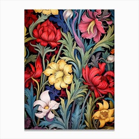 Floral Seamless Pattern Canvas Print