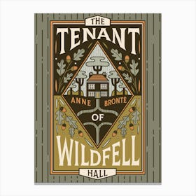 Book Cover - The Tenant of Wildfell Hall by Anne Brontë Canvas Print