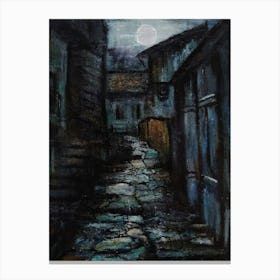 Moonlit Alley Canvas Print