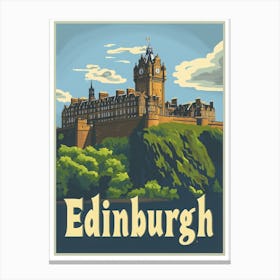 Aihrgdesign A Vintage Travel Poster Of Edinburgh Featuring Th 5feb3025 428a 4e67 A795 21b48a0e6f86 3 Canvas Print