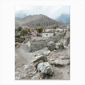 Tibetan Village In The Himalayas 1 Canvas Print