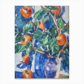 Persimmon Classic Fruit Canvas Print