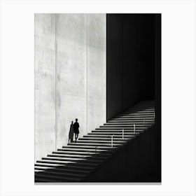 Shadows On The Stairs Canvas Print