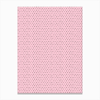 Artsy Dots Pink Canvas Print