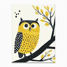 Yellow Owl 4 Canvas Print