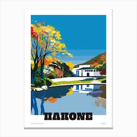 Hakone Open Air Museum Colourful Illustration Poster Canvas Print