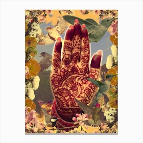 Magical Henna Hand Canvas Print