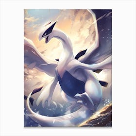 Lugia Pokemon Anime Manga Japan Poster Canvas Print