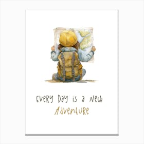 Every Day Is A New Adventure Canvas Print