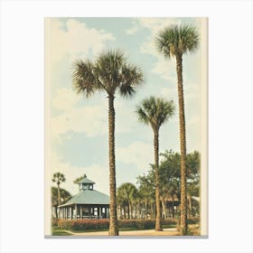 Folly Beach South Carolina Vintage Canvas Print