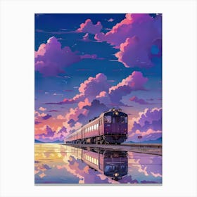 Train On The Water Canvas Print