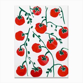 Tomatoes On A Vine Canvas Print