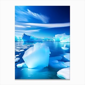 Sea Ice Water Waterscape Photography 3 Canvas Print