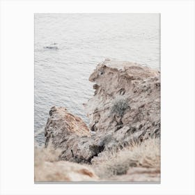 Coastal Textures, Santorini 1 Canvas Print