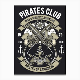 Pirates Club 1 Canvas Print