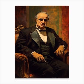 Gangster Art Don Vito Corleone The Godfather 3 Canvas Print