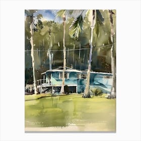 Hawaiian Beach House Canvas Print