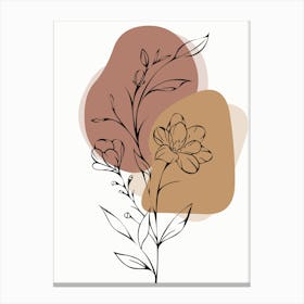 Abstract Floral Painting, digital wall art, digital download wall art, digital printable wall art, modern wall art, abstract wall art, wall art for print, minimalist wall art, digital wall art. Canvas Print