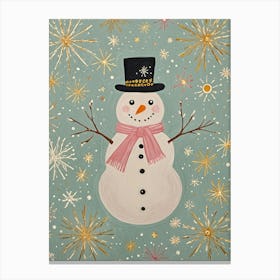 Snowman no2 Canvas Print