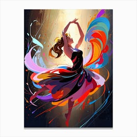 Colorful Dancer Canvas Print