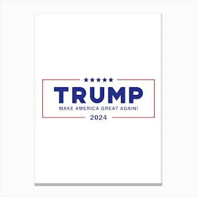 Trump 2024 Color - donald trump president - make america great again Canvas Print