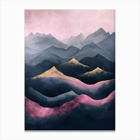 Abstract Mountains Canvas Print Canvas Print