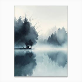 Misty Lake 1 Canvas Print