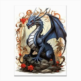 Blue Dragon Canvas Print