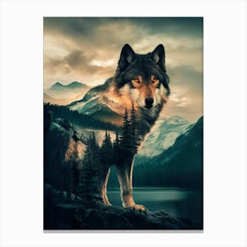 Wolf Painting Canvas Print