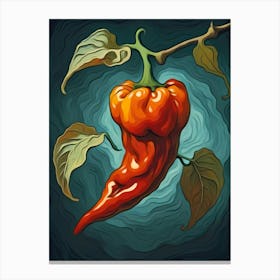 El Habanero, Red Hot Chilli Pepper Canvas Print
