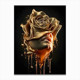 Gold Rose 5 Canvas Print