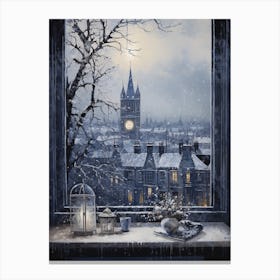 Winter Cityscape London United Kingdom 9 Canvas Print