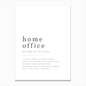 Home Office - Office Definition Canvas Print