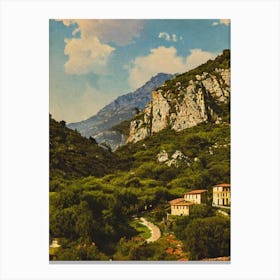 Arcipelago Di La Maddalena National Park Italy Vintage Poster Canvas Print