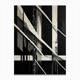 Abstract Black And White Painting 7 Leinwandbilder