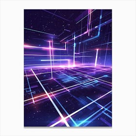 Futuristic Space Canvas Print