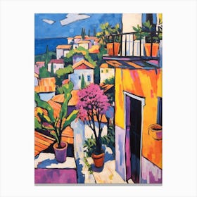 Izmir Turkey 4 Fauvist Painting Canvas Print