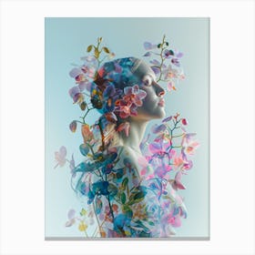 "Double Exposure Portrait" Canvas Print