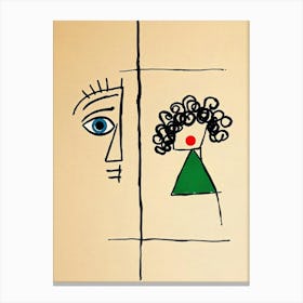 Woman And A Man Canvas Print