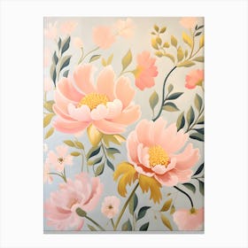 Peony Painting Canvas Print