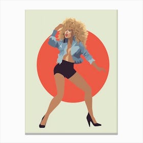 Tina Turner Icon Poster 2 Canvas Print
