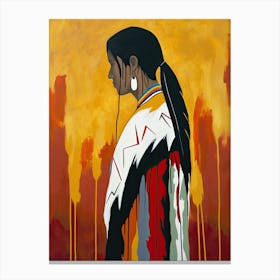 Illinois Ideals In Abstract Art ! Native American Art Canvas Print
