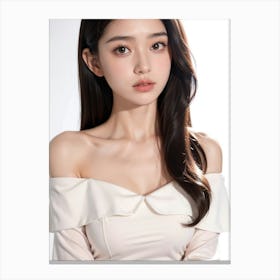 Asian Model Canvas Print