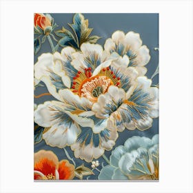 Chinese Floral Painting Canvas Print