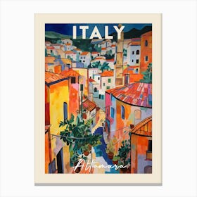 Altamura Italy 3 Fauvist Painting  Travel Poster Canvas Print