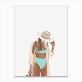 Beach Girl Moment Canvas Print