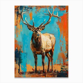 Elk painting 8 Canvas Print