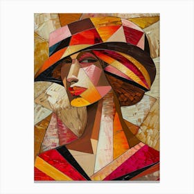 Woman In A Hat 1 Canvas Print