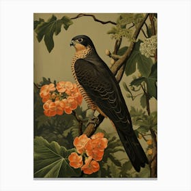 Dark And Moody Botanical Falcon 6 Canvas Print